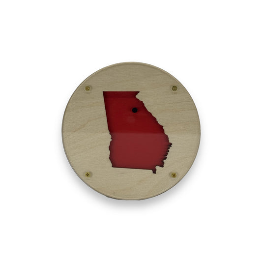 Athens Black and Red Coaster